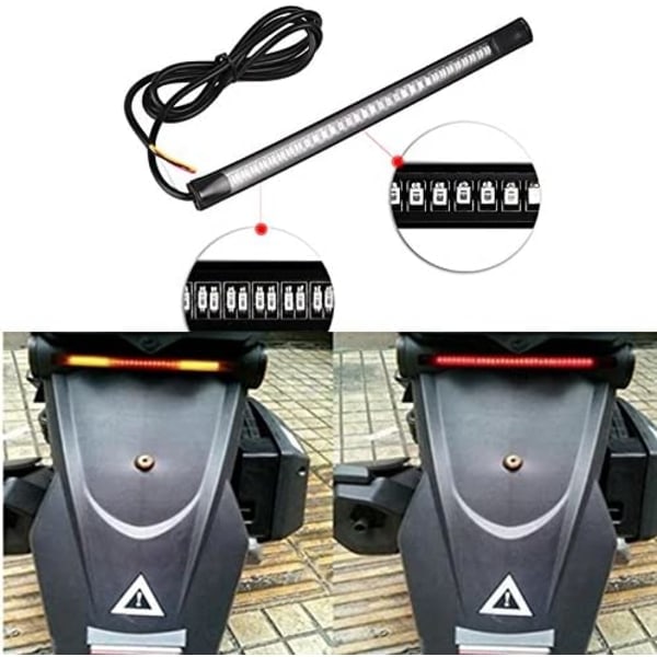 IC 48 LED Bremslys Passer til Motorcykel Bil Cykel med 12V Lys, 2 stk