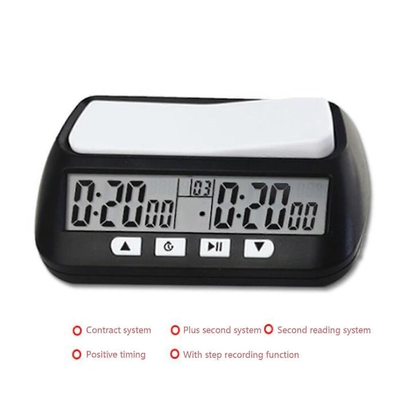 Chess Basic Digital Skakur & Spil Timer, Ur Digitalt Armbåndsur Timer