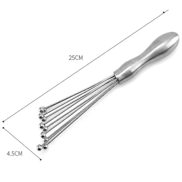 Ammattilaisten ruostumattomasta teräksestä valmistettu pallovatka. Täydellinen sekoittamiseen, vatkaamiseen, vaahdottamiseen ja sekoittamiseen. 10 inches