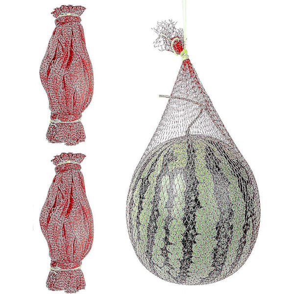 Vandmelonnet - 50-pak Hængende Vandmelonnetposer Melon Hængekøjer Vugger Til Vandmelon, Honningmelon, Agurker 35cm 40cm