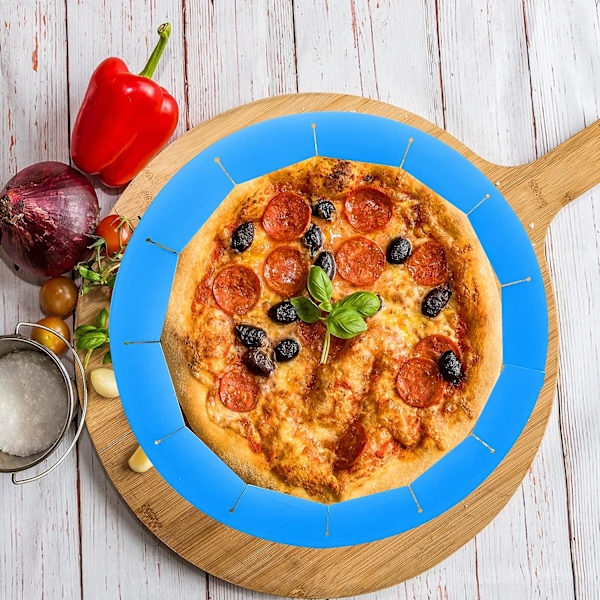 Justerbar Silikon Pie-Skorpebeskytter, 2-pakning Pie BPA-fri Pie-Skorpebeskytterdækning Køkkenredskab til Bagning af Pie Pizza