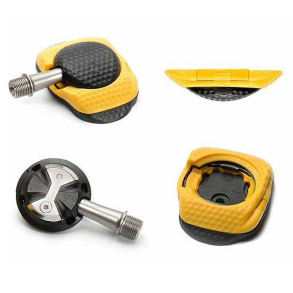 2 st/set kloss pedalöverdrag snabbkoppling lätt att installera halkfri plast lättvikts klossöverdrag för speedplay zero aero