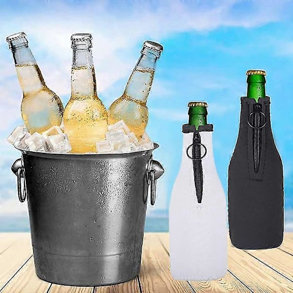 Olutpullon suojus Neopreeni Olutkylmälaukku Eristehihna Vetoketjulla 12 /330ml Pulloille