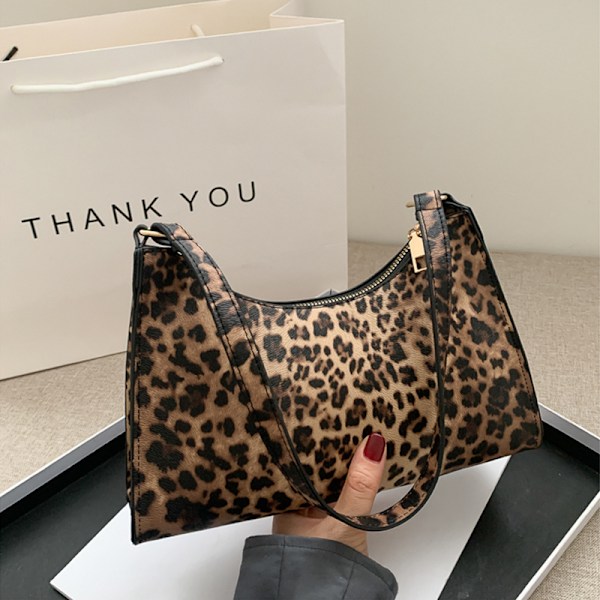 Dame Håndtaske i Kunstlæder med Zebraprint, Herre Hverdagstaske, Moderigtig Leopard