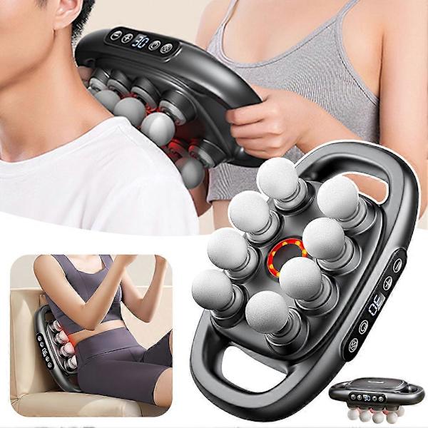 Massage Roller til lindring af muskelømhed, kramper, multifunktionel triggerpunkt-skubber, massage roller til restitution efter træning
