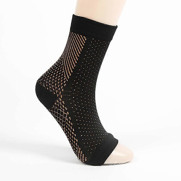 2 Paria Plantar Fasciitis -tukisukkia Heikoille Nilkoille, Kaarille ja Kannoille - Ultimate Compression -hihat Orange SM