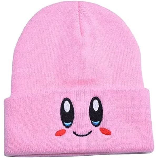 HÅNDVÆRK - Kirby Beanie Voksen Størrelse Anime Hat Tilbehør Kawaii, Medium-Stor