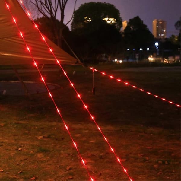Lysende Vindtau LED Camping med Lys Vindtau