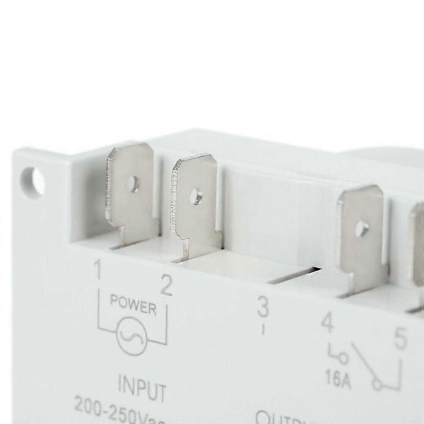 CN101A DC 12V 16A Digitaalinen LCD Virta Ohjelmoitava Ajastin Aikarele Kytkin Valkoinen Yo