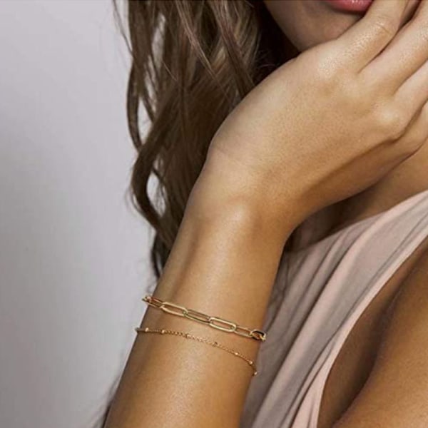 Gullbelagt Dråpeformet Armring 2