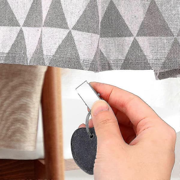 4-pack Dukvikter Hängen Hjärtformade Dukklämmor Black
