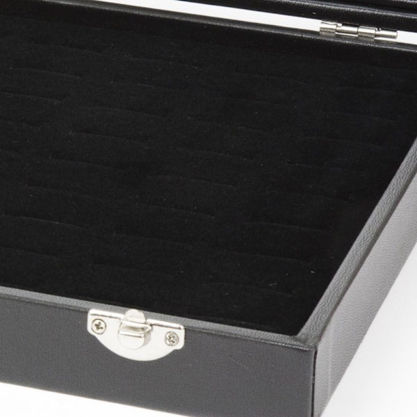 Glaslåg 100 Ringe Æske - Smykke Display Opbevaringsboks, Bakke, Etui, Organizer - Ringeæsker til Smykker - Ørering Æske - Ørering Organizer - Manschetknapper Æske