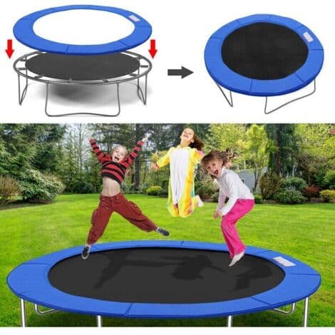 Fjederbeskyttelsespude til 305 cm trampolin - Blå
