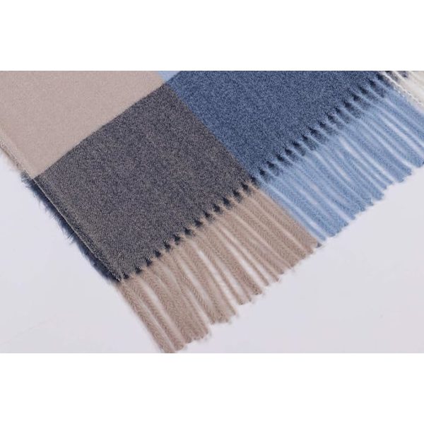 Blødt Kæmpe Cashmere Uld Sjal til Kvinder - Pashmina, Tørklæde og Wrap - Varmt Tørklæde Tæppe Dark Blue