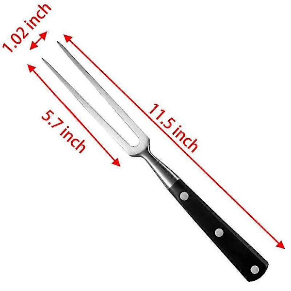 Barsinfi Tukeva ruostumattomasta teräksestä valmistettu lihahaarukka, grillaus- ja ruoanlaittolihaarukka, käytetään lihan, siipikarjan ja kalkkunan kiinnittämiseen ja siirtämiseen