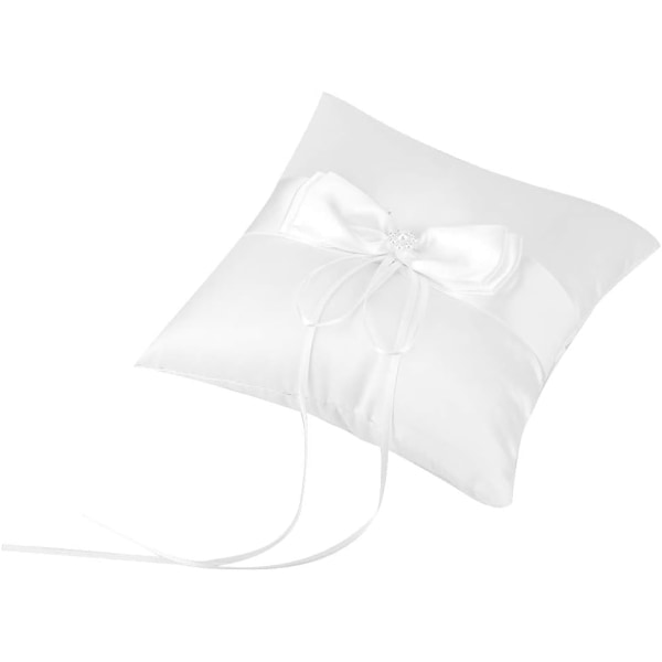 Bryllupsringpute, Simulert Perle Bryllupsringputeholder Elegant Forlovelsesfest Gave Tilbehør