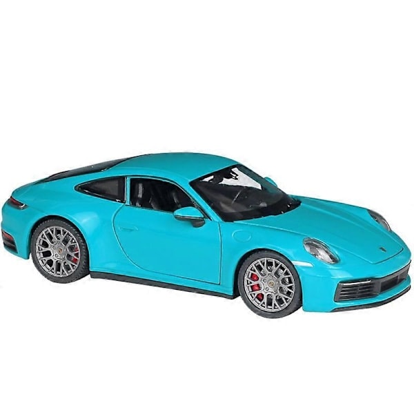 1:24 Legetøjsbil Porsche 911 Carrera 4s Sort Simulationsmodel i Metal Dekoration Samling Legetøjsbil Flere Farver Valgfri blue