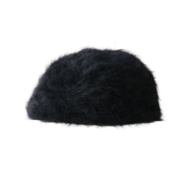 Naisten Beretti Hattu Angora Kaninvilla Hattu Beanie Klassinen Yksivärinen Syksy Talvi Hatut Beretti Hattu Naisille Tytölle Talvi Hatut Plain black