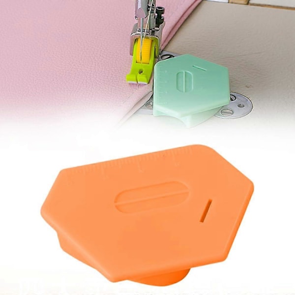 Magnetisk Syguide til Symaskine, Polygonal Multifunktionel Syguide Kantguide med Skala Orange