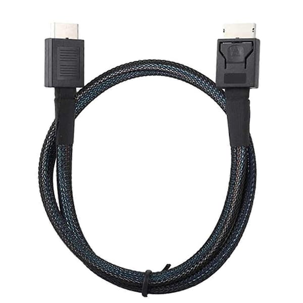 PCIE4.0 MINI SAS-kabel 24 Gbps Oculink dataforlengelseskabel SFF-8611 til SFF-8611 serverdataoverføringslinje (0,5 m)