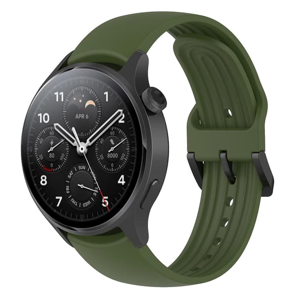Silikon Urrem til Xiaomi Watch S1 Pro Army Green