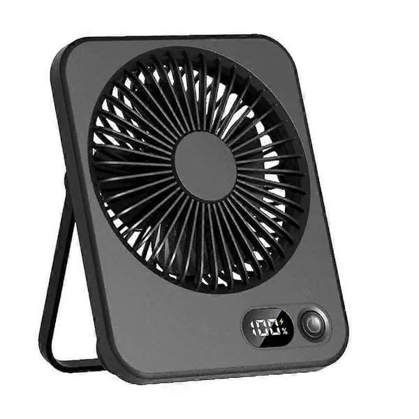 Ultra Støjsvag Foldbar Bordventilator, Mini Ventilator, Kontor Bordventilator Black