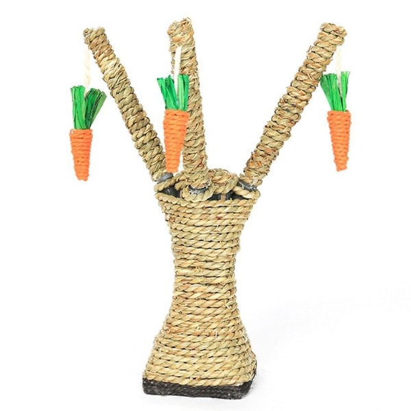 Carrot Toy Cat Scratching Board Tree Vertical Wearable Cat 1 Piece Twig and Grass Scratching Board