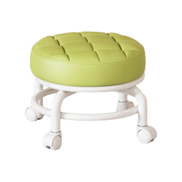 360° Roterande Rullpall Hushållspall Flyttbar Pall Lågt Buller Remhjul Låg Pall Universella Svängbara Hjul För Kök Hem Green 30cmx28cmx6cm