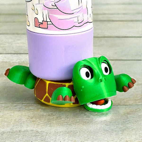 Rolig 3D-printad sköldpaddsbordsunderlägg, tecknad, värmebeständig, dekorativ, perfekt present