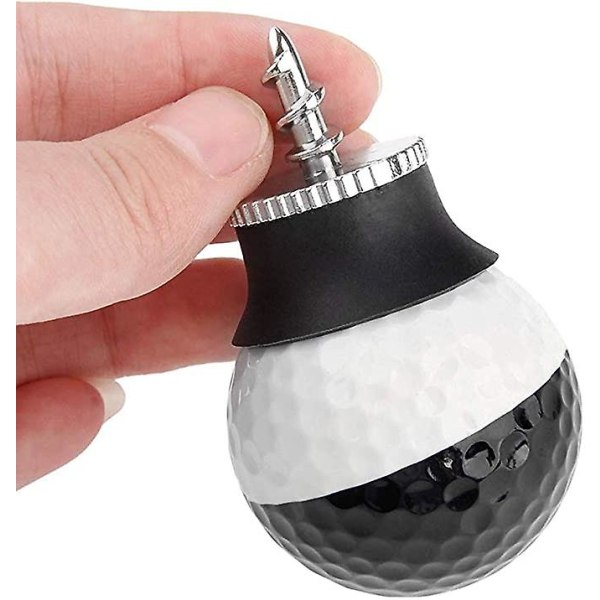 Golf Ball Oppsamlingsgrep Sucker Gummi Oppsamling Golf Treningshjelpemiddel Sucker Gjenopprettingsverktøy Mini Golf Oppsamlingsverktøy Golf Tilbehør (2-pakning - Svart)