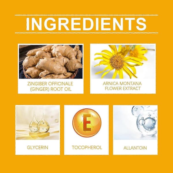 Ingefära eterisk olja för uppstramande hud & aromaterapi - 100ml, föryngrar & ger näring