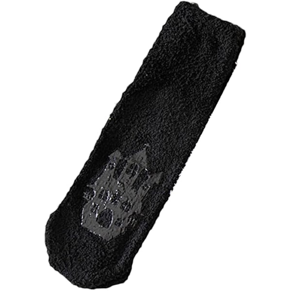 Fuzzy Sokker til Kvinder og Mænd - Bløde, Hyggelige, Vintervarme, Superbløde, Slippersokker med Grip, Hjemmesokker til Halloween