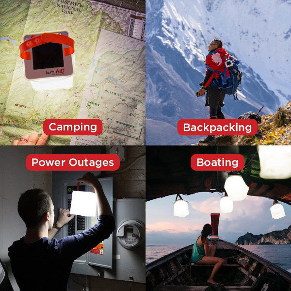 Luminaid Packlite Nova USB Solarladdad Vattentät Uppblåsbar Lampa