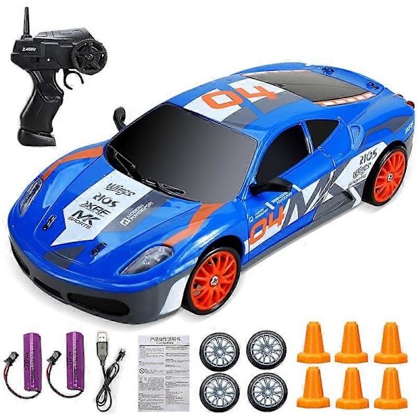 HaKeLai 2.4G Hög Hastighet Drift RC Bil 4WD Leksak Fjärrkontroll AE86 Modell GTR Fordon Bil RC Racing Bilar Leksak för Barn Julgåvor Ferrari B-2B