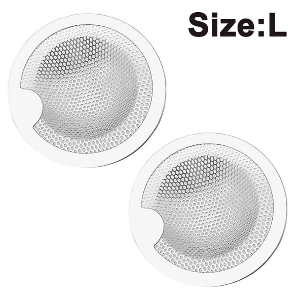 2-pack Köksho Strainers, Rostfritt Stål Anti-Igentäppning Nät Sinkavlopp