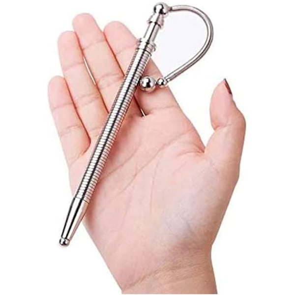 Magnetisk Think Ink Fidget Pen, Metallrulle Fjäder Flex Boll, Kreativ Fidget Ångestleksak, Stressavlastning för Vuxna, Lämplig för Resor, Kontor