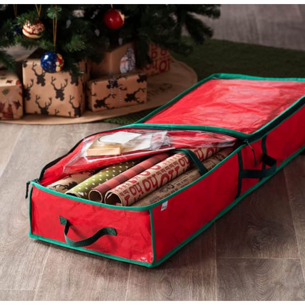 Förvaringsväska för julklappspapper Red