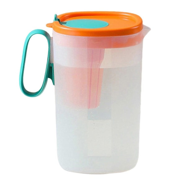 1550ML/2200ML Vandkanden Stor Kapacitet Kuldebestandig Plastik Sprøjtsikker Robust Kold Kande Sommer Tilbehør Orange L