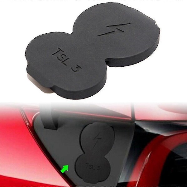 1X Bil Laddare Lock Skydd Kompatibel Med Tesla Model 3 CCS EU Vattentät Dammskyddande Silikon Laddningsport Skyddande Cover Biltillbehör Fg