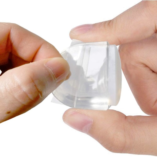 Transparent Dørstopper, [4 Styk] Klæbende Gulv Dørstopper Beskyttelse til Vægge, Gulv og Møbler til Hjem og Kontorbrug