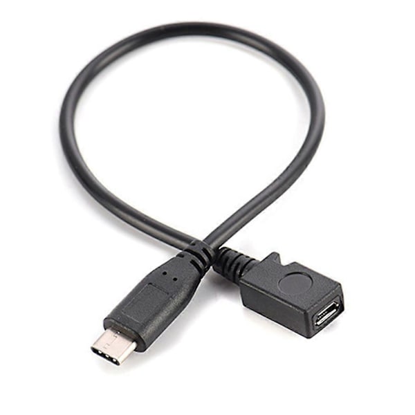 Opladningsdatakabel USB TypeC til MicroUSB Adapter Omskifter TypeC til Micro USB