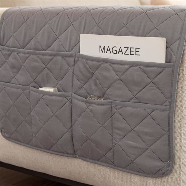 Sofa Armlæn Organizer Grå Grå
