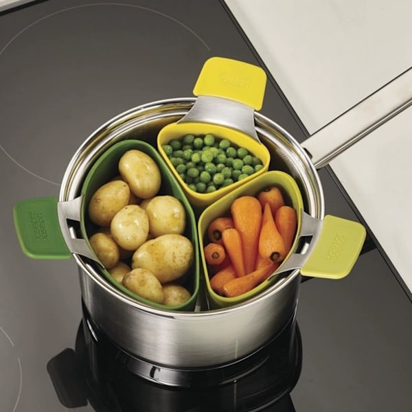 3 st/set trippeldelad ångkokare i silikon, non-stick, för ägg, ångkokning, sil, kastrulldelare, ångkokningskorg, köksredskap