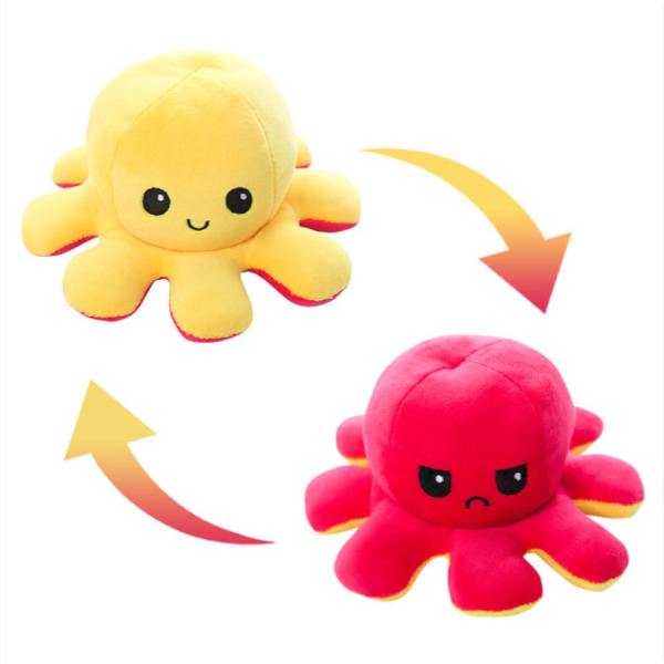 Mini Cute Stuffed Animals, Reversible Octopus Plush Toy Reversible Octopus Plush Toy Sky Octopus Soft Toy Mood Octopus Doll 10*20cm