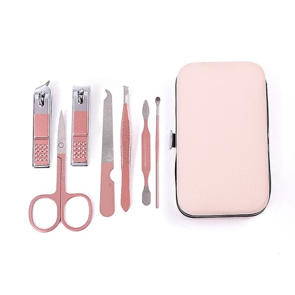 Nail Art Tool Set med case 7 i 1 Professionell personlig nagelvård