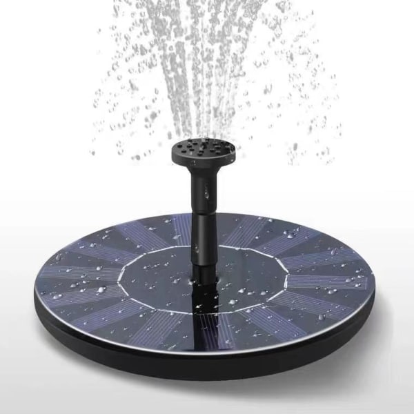 Solar Fountain Pump, Freestanding 1.4w Floating Bird Bath