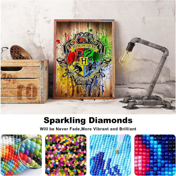 TG (30x40) Harry Potter DIY 5D Diamantmålning Komplett Borrkit, Diam