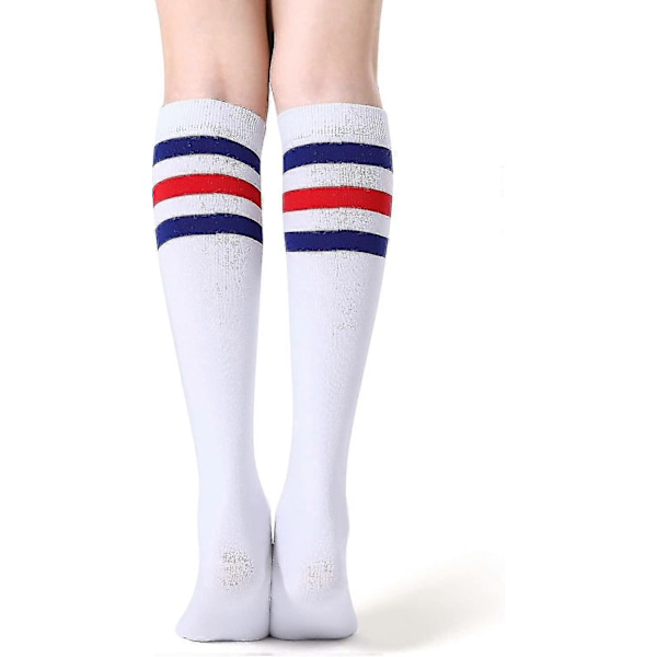 4-pak Kvinders Knæhøje Strømper Casual Tube Strømper Multicolor
