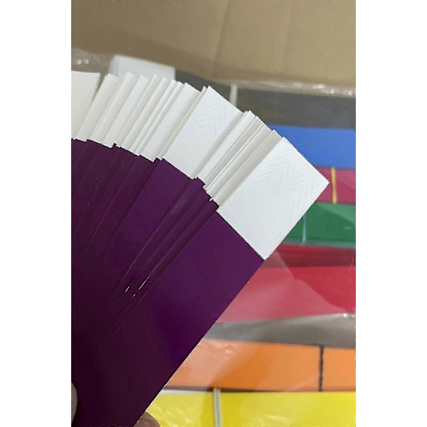600 kpl Paperirannekkeita Neon Rannekkeet Vedenpitävät Käsirannekkeet Tapahtumiin Konsertti Neonväriset Tarrarannekkeet Juhliin Jyf mixed color