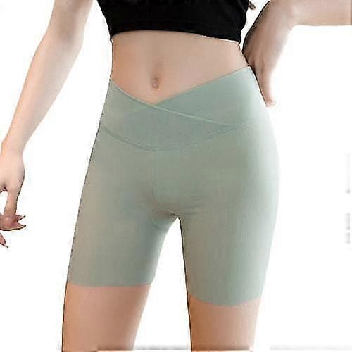 Högmidjade shorts för kvinnor Green XL